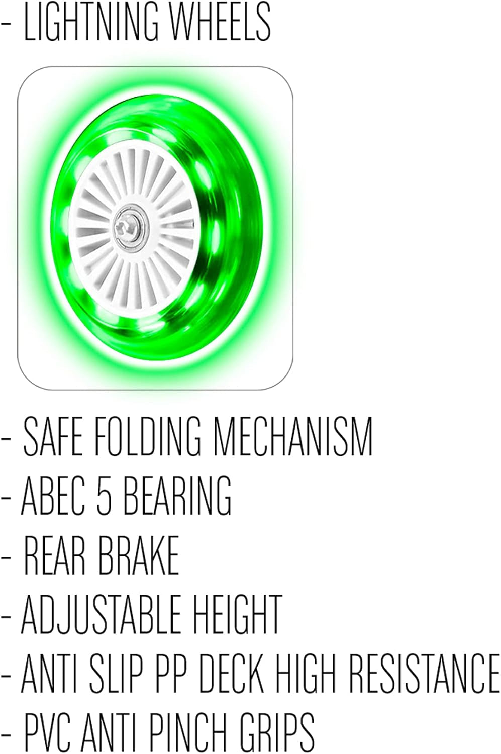 Trottinette Pliable SKIDS Control, Noir