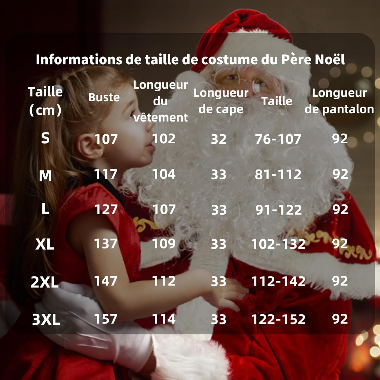 Costume De Père Noël Pour Hommes 12Pcs Complet De Déguisement De Noël Pour Adulte Rouge Velours De Luxe Vêtement De Pères