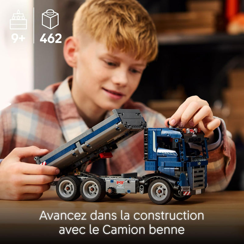 Technic Camion Benne - Jeu De Construction Pour Garçons Et Filles Dès 9 Ans Avec Véhicule De Chantier Bleu - Idée De Cadeau D’Anniversaire Pour Les Enfants Amateurs De Mécanique 42203