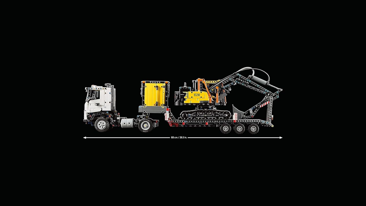 Technic Camion Volvo FMX Et Pelleteuse Électrique EC230 - Jouet Voiture Pour Enfants - Véhicules À Offrir Aux Garçons Et Filles De 10 Ans Et plus Passionnés D'Engins De Chantier 42175