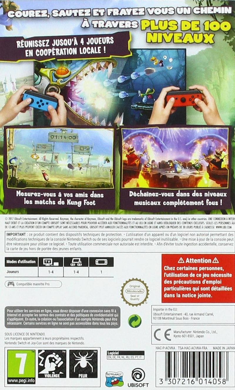 Rayman Legends - Definitive Edition Pour Nintendo Switch, Usb2.0