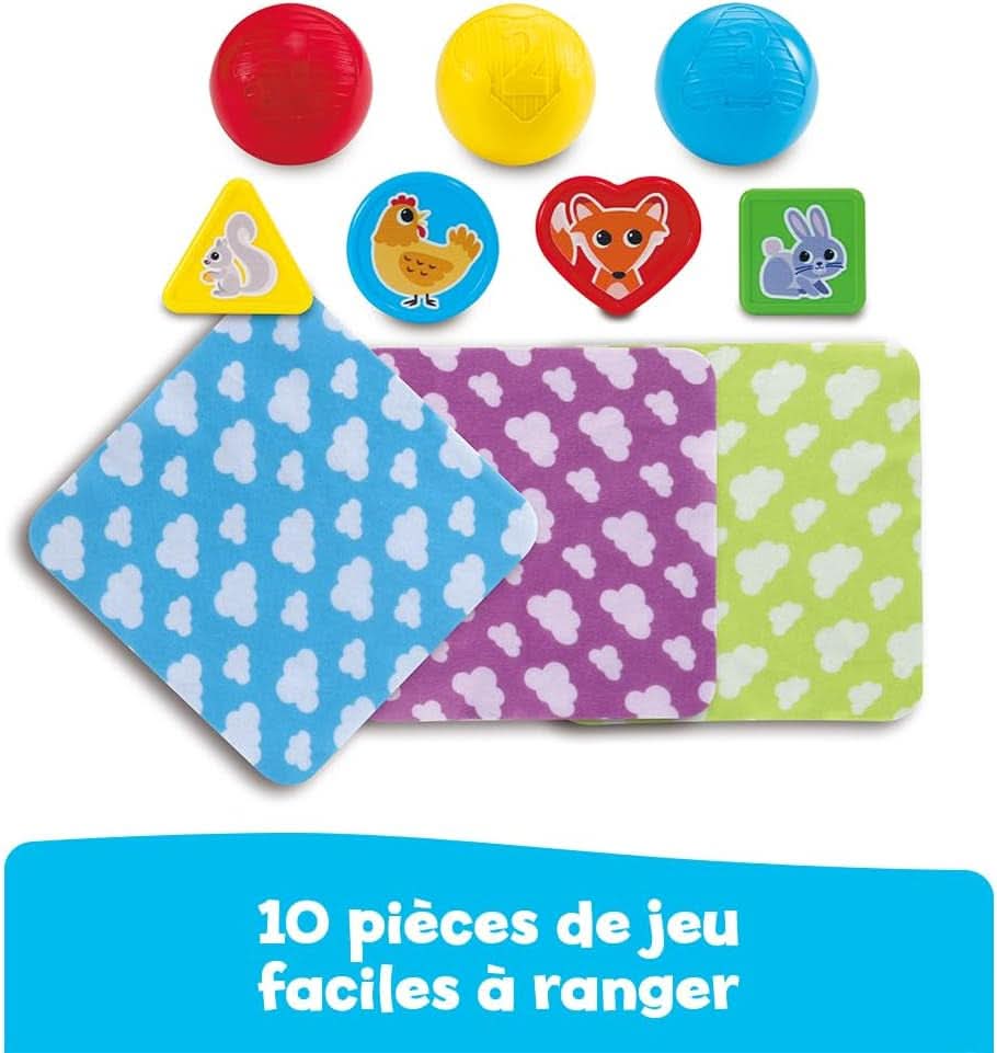 - Ma Maison Premières Manipulations, Jouet Sensoriel Fabriqué Avec Des Matériaux plus Durables, Trieur De Formes, Jeux D'Éveil Et De Motricité Fine, Cadeau Bébé Dès 9 Mois - Contenu En Français