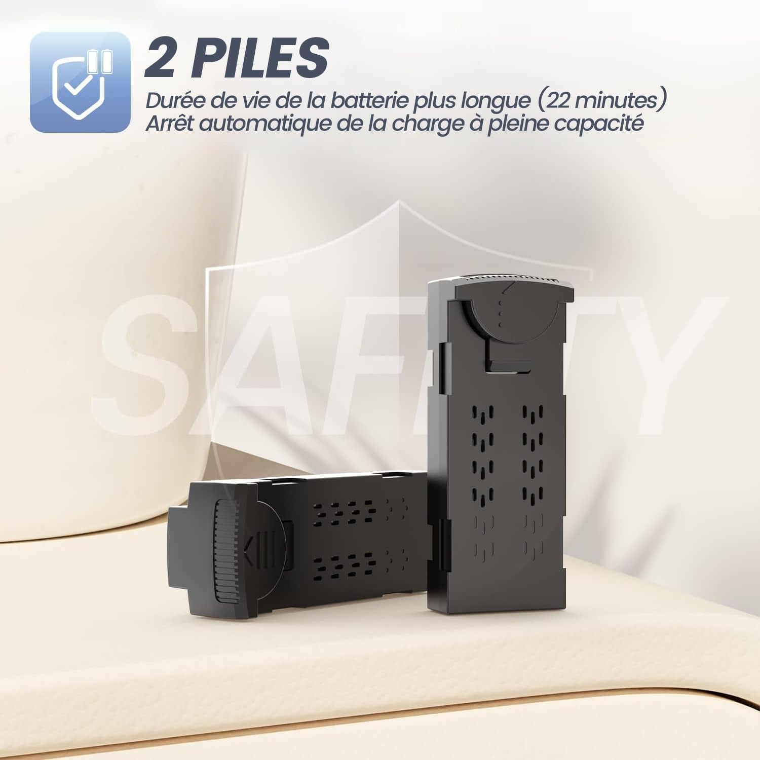 D70 Mini Drone Avec 1080P HD Caméra Pour Enfants Et Adultes, FPV Quarcopter RC Pliable Pour Garçons Et Filles Avec Mode Sans Tête, Vol Par Tape, 360° Flips, Contrôle Vocal Et Gestuel, 2 Piles