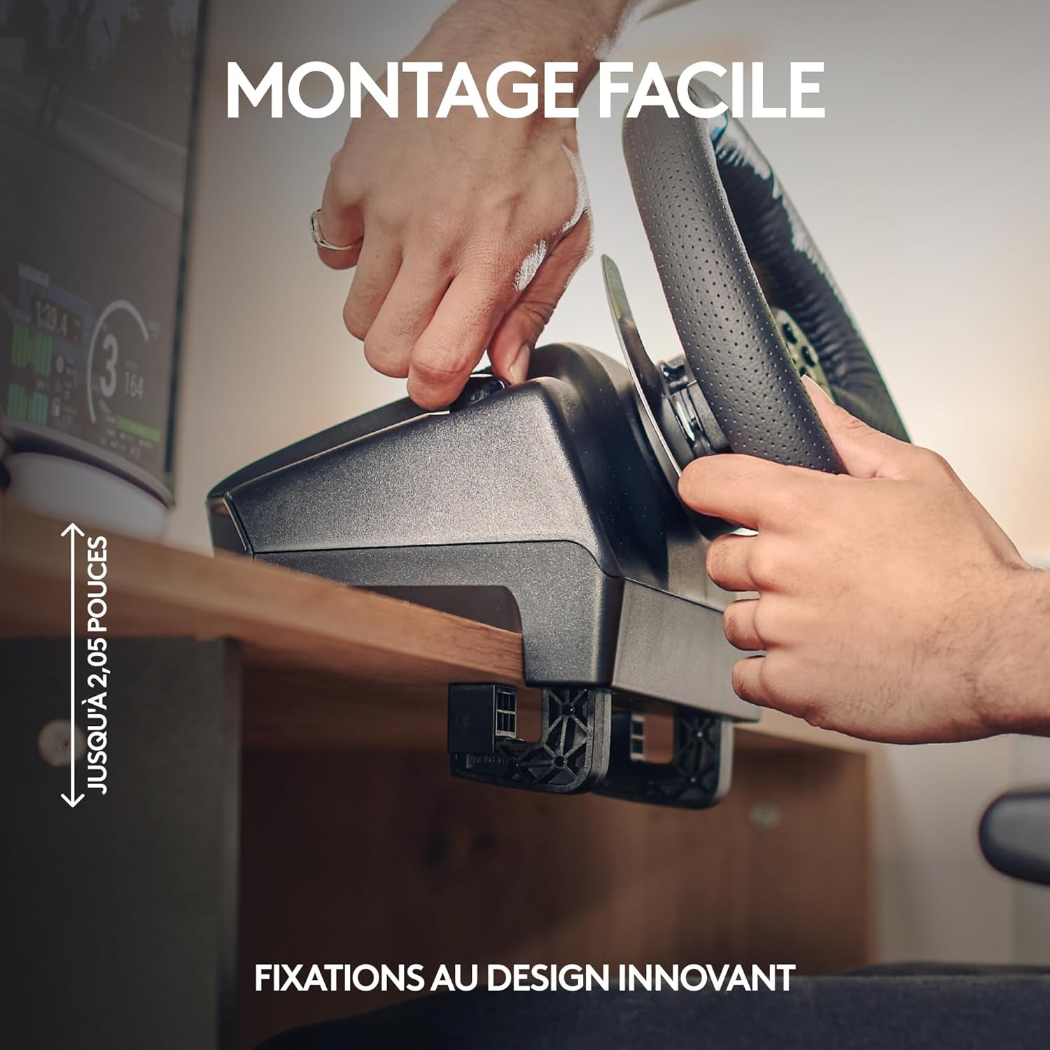 G29 Driving Force Volant De Course Et Pédales, Retour De Force Réaliste, Leviers De Vitesse En Acier Inoxydable, Couverture De Volant Pour PS5, PS4, PC Et Mac - Noir
