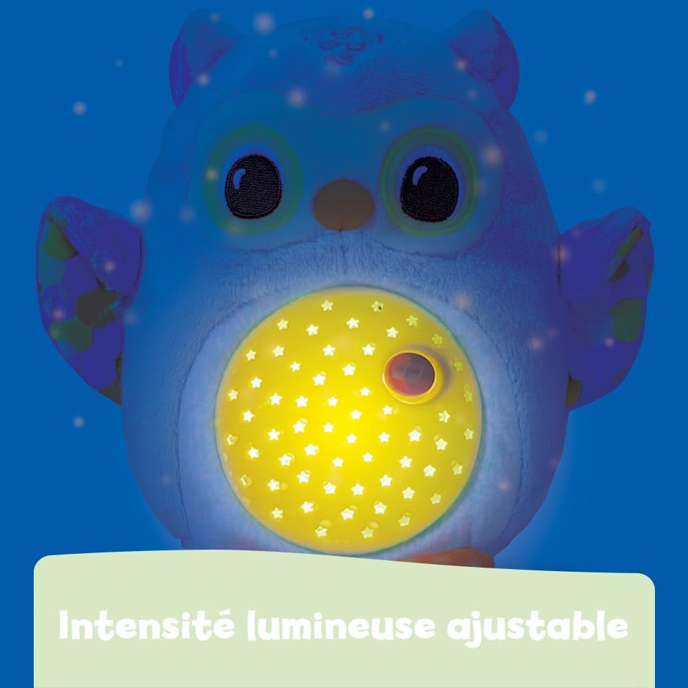 - Ma Veilleuse Lumi Chouette Rose, Peluche Apaisante, Veilleuse Musicale Et Lumineuse, Musique Douce, Berceuses, Bruits Blancs Et Sons De La Nature, Cadeau De Naissance - Contenu En Français