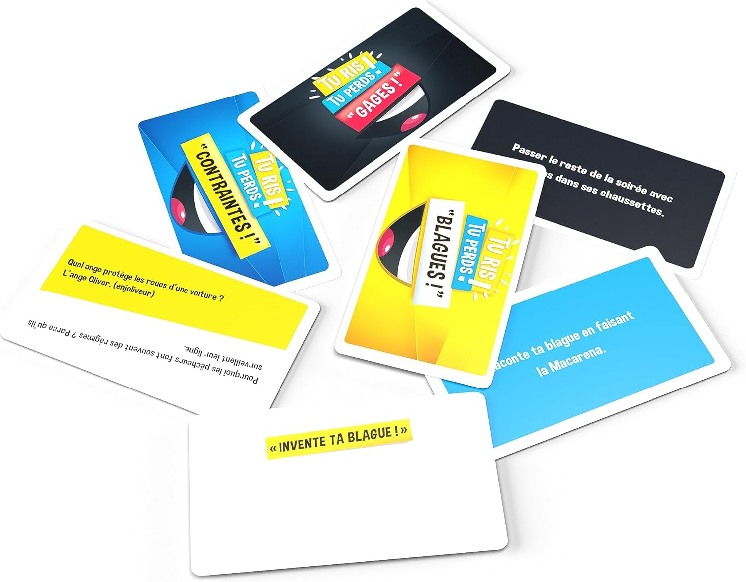 – Tu RIS Tu Perds – Jeu De Société – Jeu De Cartes – Jeu D’Ambiance Pour Adultes, Ados – Fous Rires Garantis – 2 Joueurs Et plus – Dès 16 Ans