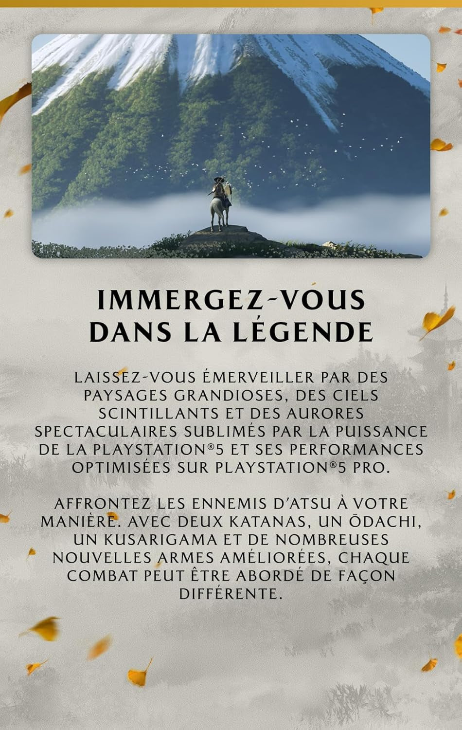 Sony, Ghost of Yotei PS5, Jeu Action-Aventure, Édition Standard, Version Physique Avec CD, En Français, 1 Joueur, PEGI 18, Pour  5