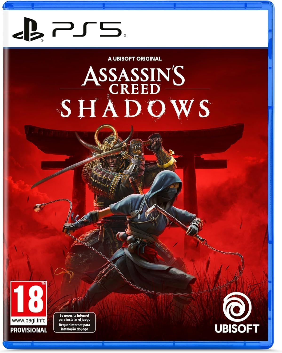 Assassin'S Creed Shadows, Jeu PS5, Action-Aventure En Monde Ouvert Au Japon Féodal, 18+,