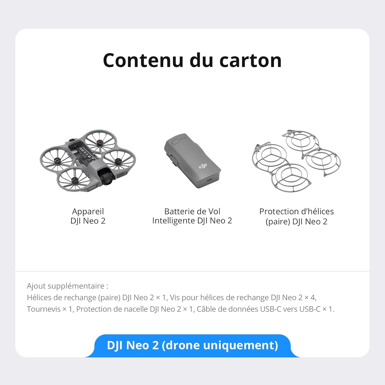 Neo 2 (Drone Seul), Léger & Pliable, Décollage & Atterrissage Du Creux De La Main, Contrôle Gestuel, Activetrack, Détection Obstacles Omnidirectionnelle, Drone 4K Pour Débutants