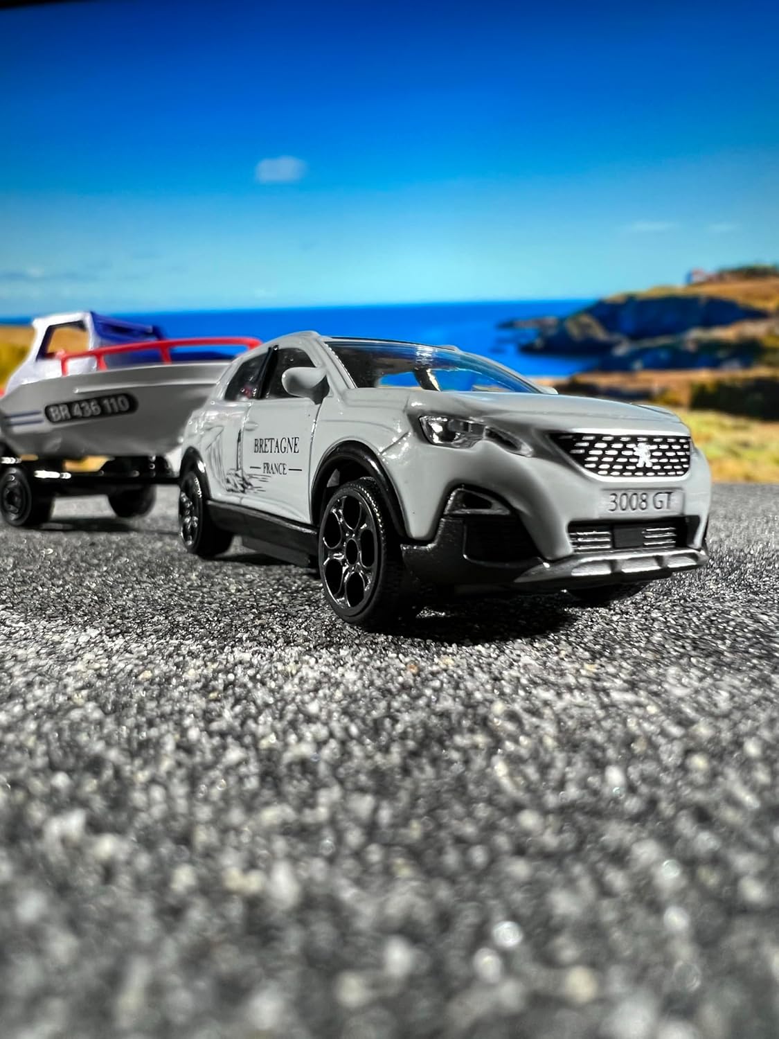 - French Touch Bretagne - 1 Véhicule Premium - Voitures Miniatures En Métal - Echelle 1/64Ème - 212055014Q04, Blanc