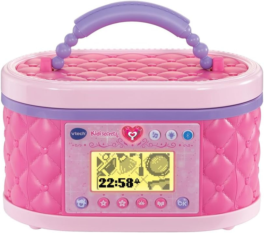 - Kidisecrets Ma Mallette Beauté Magique Rose - Boîte Secrète Avec Code, Miroir LED, Bluetooth, Jeux - Vanity Maquillage, Boîte À Bijoux Musicale - Cadeau Enfant Dès 5 Ans - Contenu En Français