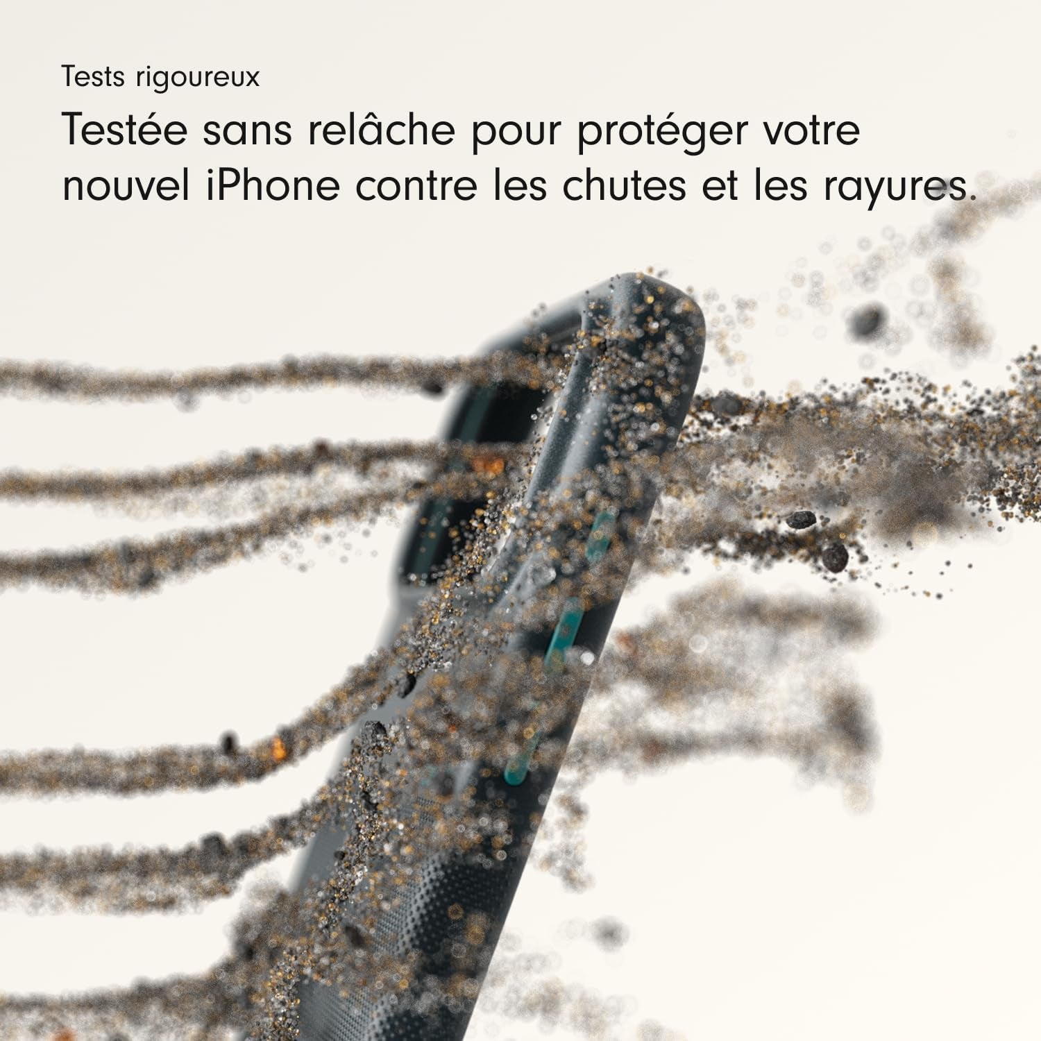 Coque Haute Résistance Pour Iphone 17 Équipée Magsafe Avec Commande De L'Appareil Photo, Protection Contre Les Chutes Et Les Rayures, Fini Mat Texturé - Bleu Rocheuses