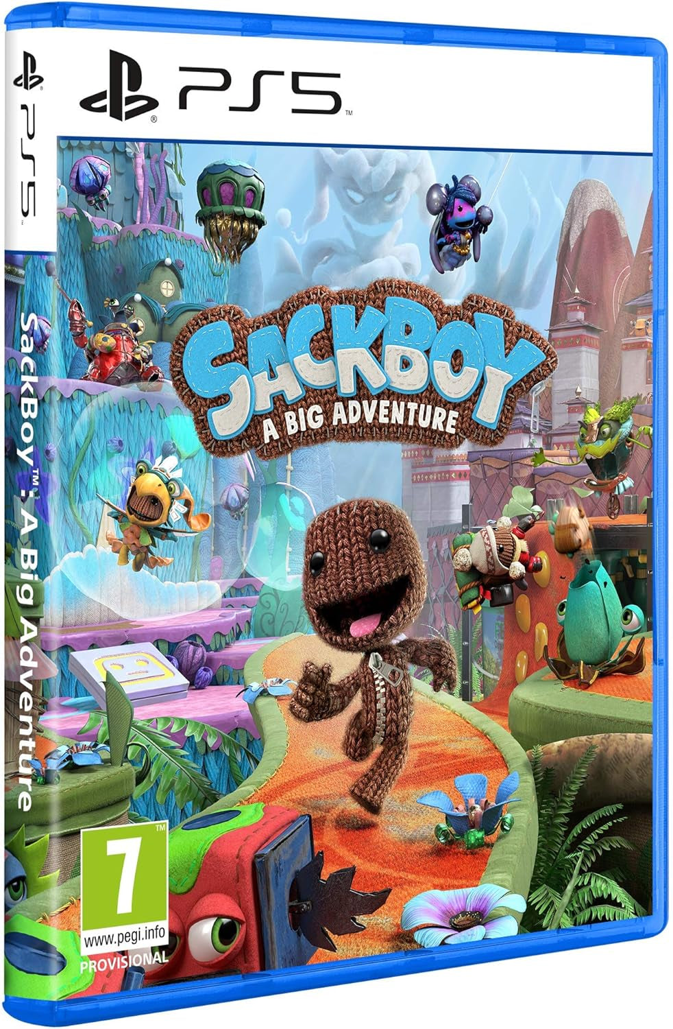 Sony, Jeu  5, Sackboy : a Big Adventure PS5, Jeu De Plateforme Et D'Aventure 3D Sur PS5, Edition Standard, 1 À 4 Joueurs, Version Physique Avec CD, En Français, PEGI 7+