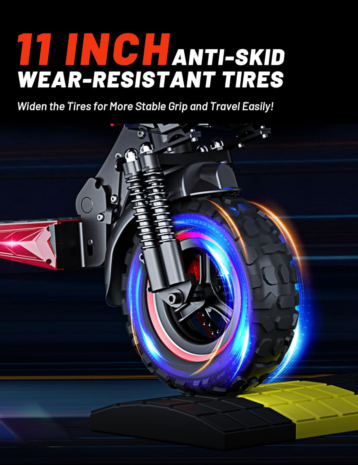 J11 Max Trottinette Électrique Adulte, 1200W Moteur & Batterie 48V 18Ah Jusqu’À 55 Km D’Autonomie, 11