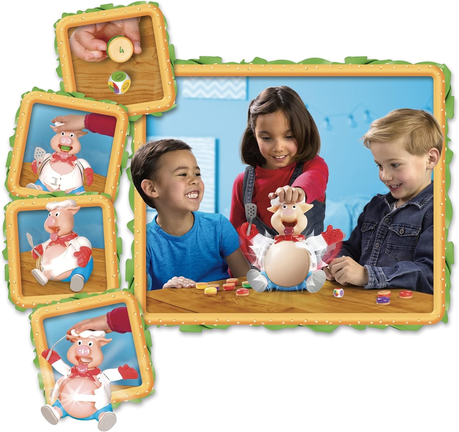 - CUISTO DINGO - Jeu De Société Pour Enfants Dès 4 Ans - Nourris Le Cochon Sans Faire Exploser Son Ventre - Jeu Rigolo Et Familial - À Jouer Entre Amis Ou En Famille - De 2 À 4 Joueurs