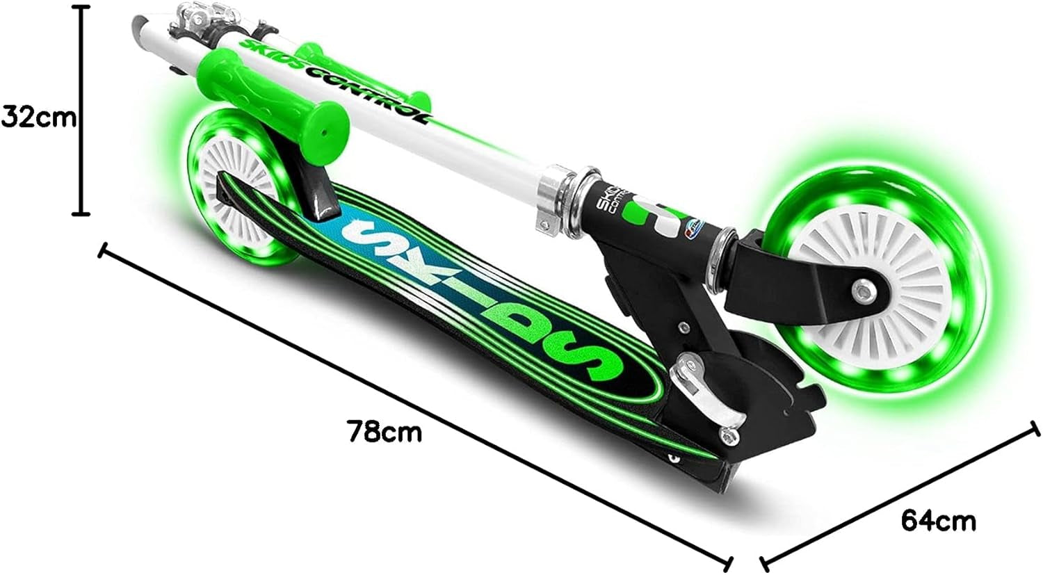 Trottinette Pliable SKIDS Control, Noir