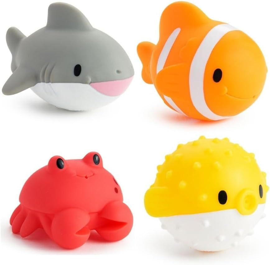 9 Pièces Jouets De Bain Pour Bébé 1 2 3 4 5 Ans, Jouet Piscine Bébé, Jeux D'Eau Bebe, Animaux Jouets Flottants, Jouets Squirt