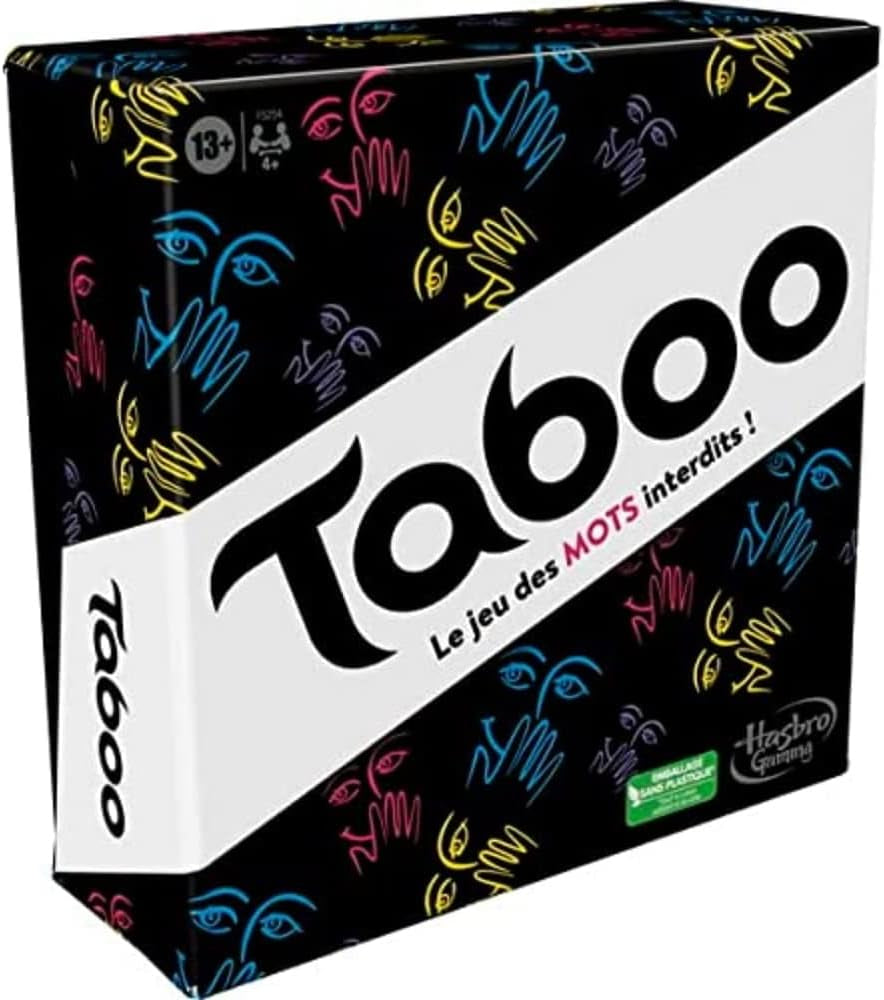 Jeu Taboo Classique, Jeu De Mots À Deviner, Jeu De Groupe Pour Ados Et Adultes, Dès 13 Ans, Jeu De Société Pour 4 Joueurs Et Plus, Pour Les Soirées De Jeux