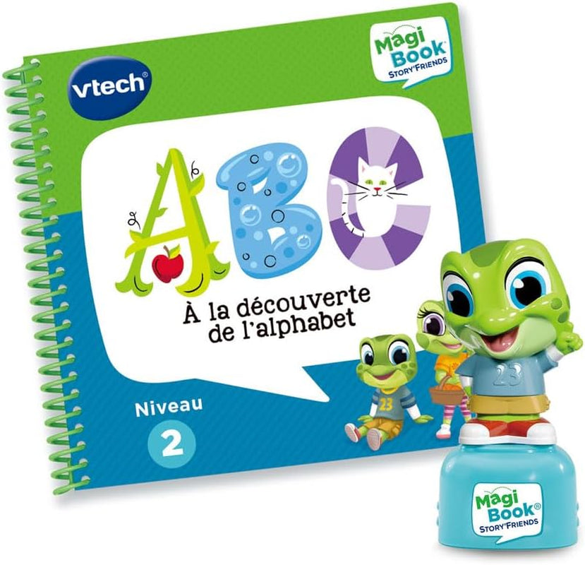 - Magibook Story'Friends ABC À La Découverte De L'Alphabet - Livre Jeu Éducatif Avec Figurine Grenouille - Niveau Moyenne Section À CP - Cadeau Enfant De 4 Ans À 6 Ans - Contenu En Français