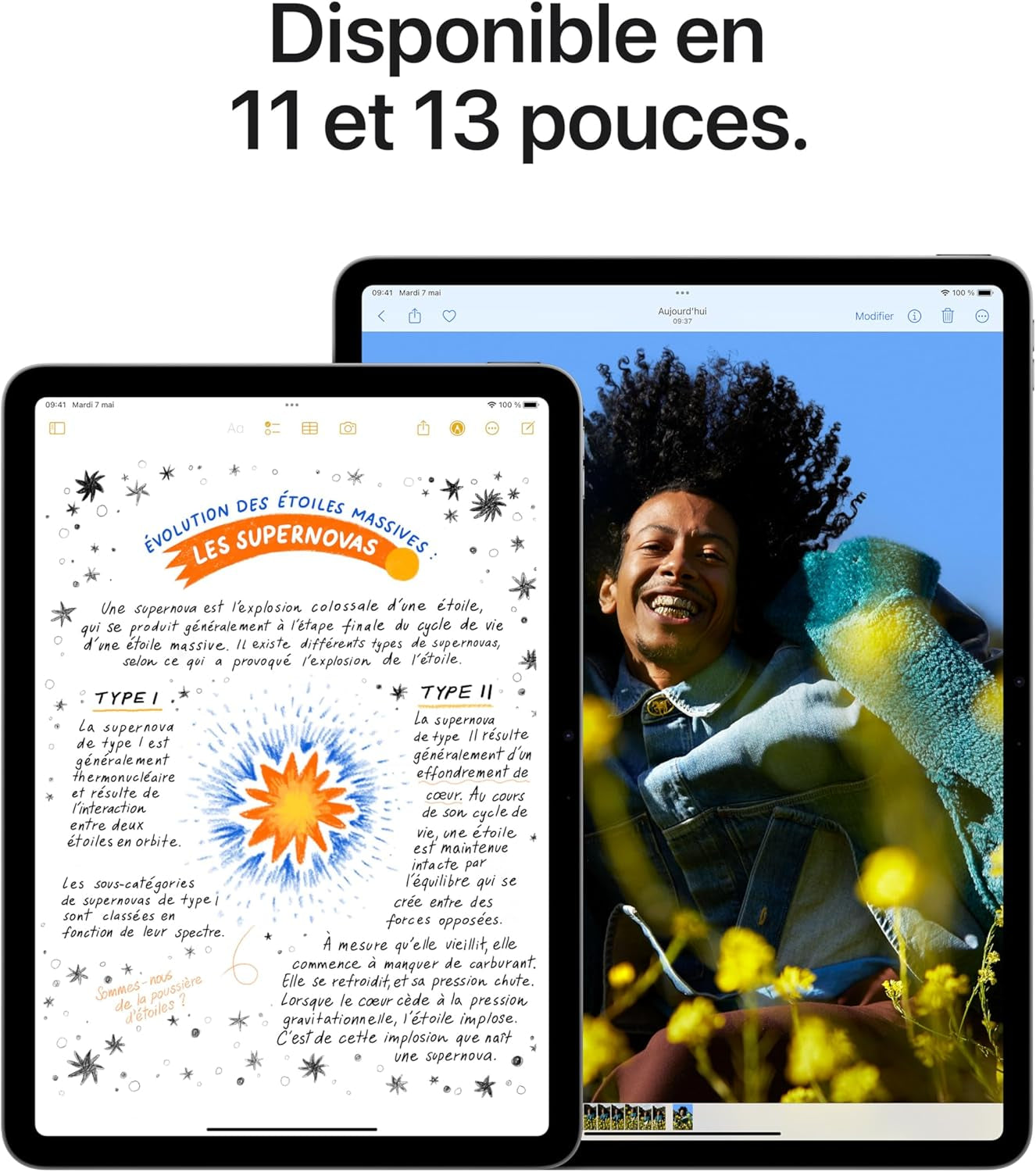 Ipad Air 13 (M2) : Écran Liquid Retina, 1 To, Caméra Avant 12 Mpx Horizontale/Appareil Photo Arrière 12 Mpx, Wi-Fi 6E + 5G Avec Esim, Touch ID, Autonomie D’Une Journée - Bleu