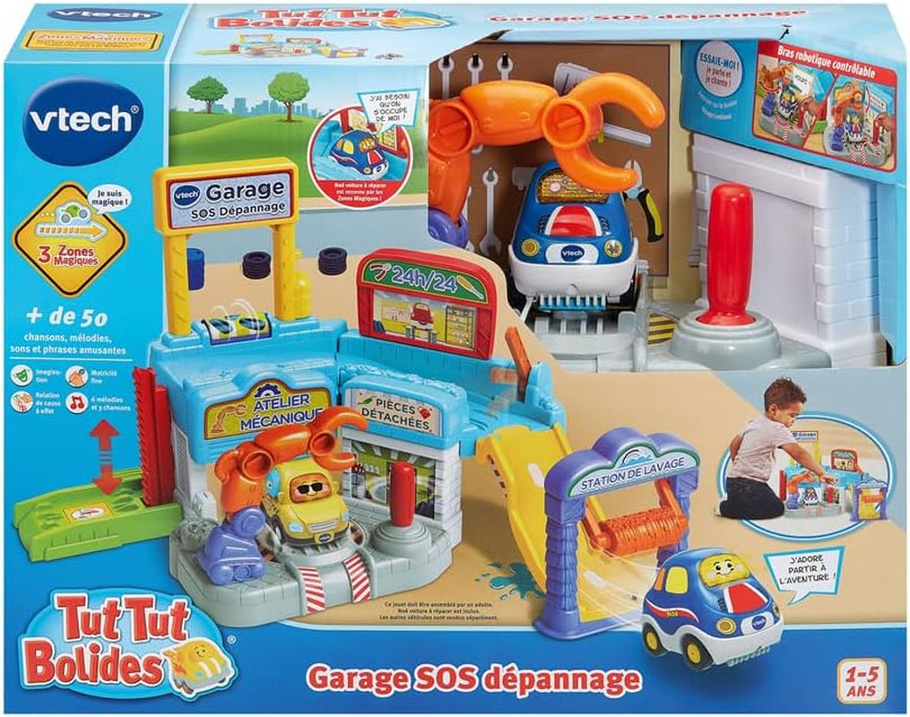 - Tut Tut Bolides, Garage SOS Dépannage Avec Noé Voiture À Réparer, Garage Voitures Enfant, 3 Zones Magiques, Cadeau Garçon Et Fille De 1 an À 5 Ans - Contenu En Français