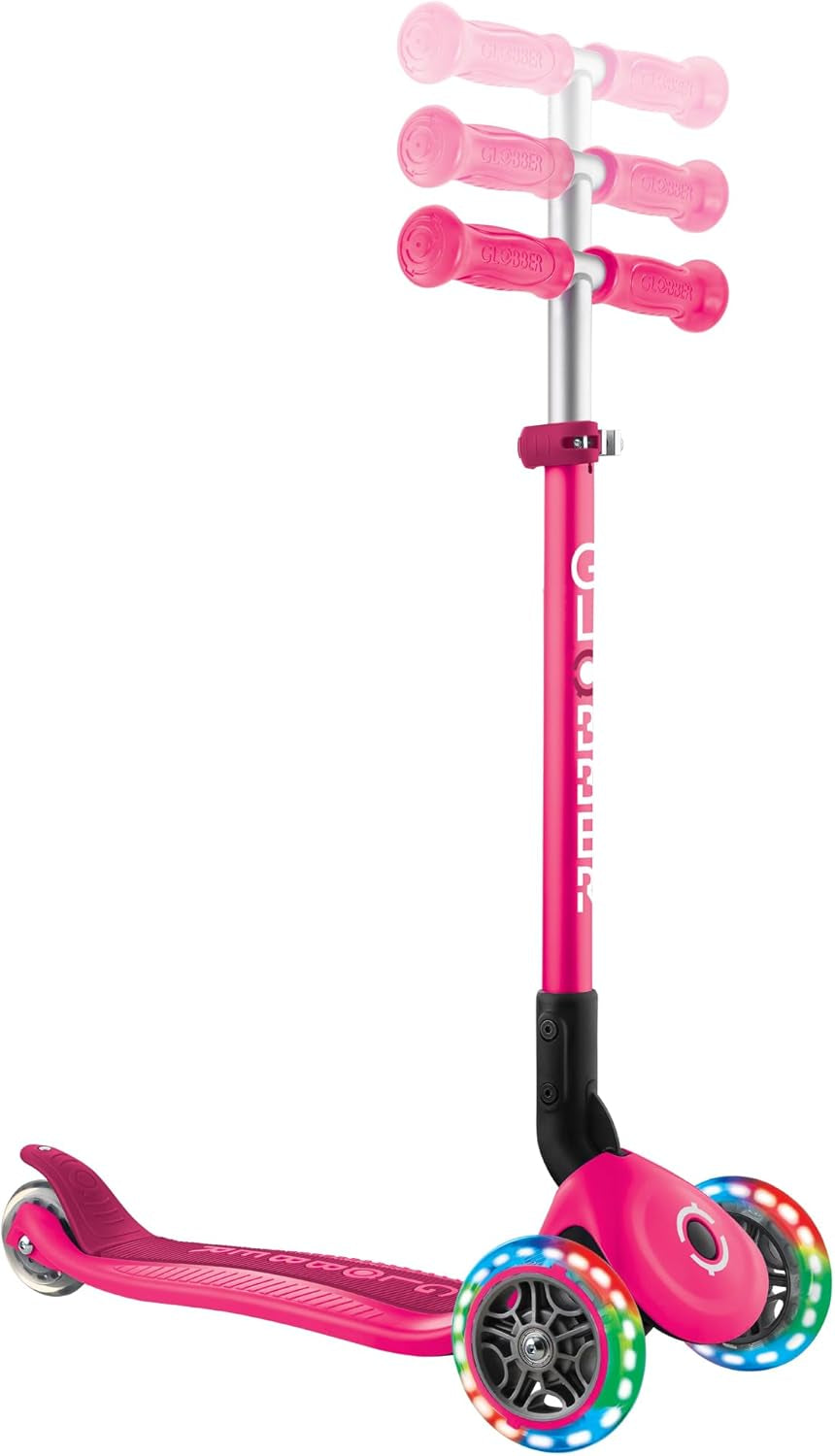 - PRIMO FOLDABLE LIGHTS - Trottinette Pliable, Lumineuse À 3 Roues Pour Les Enfants Âgés De 3 À 6 Ans +