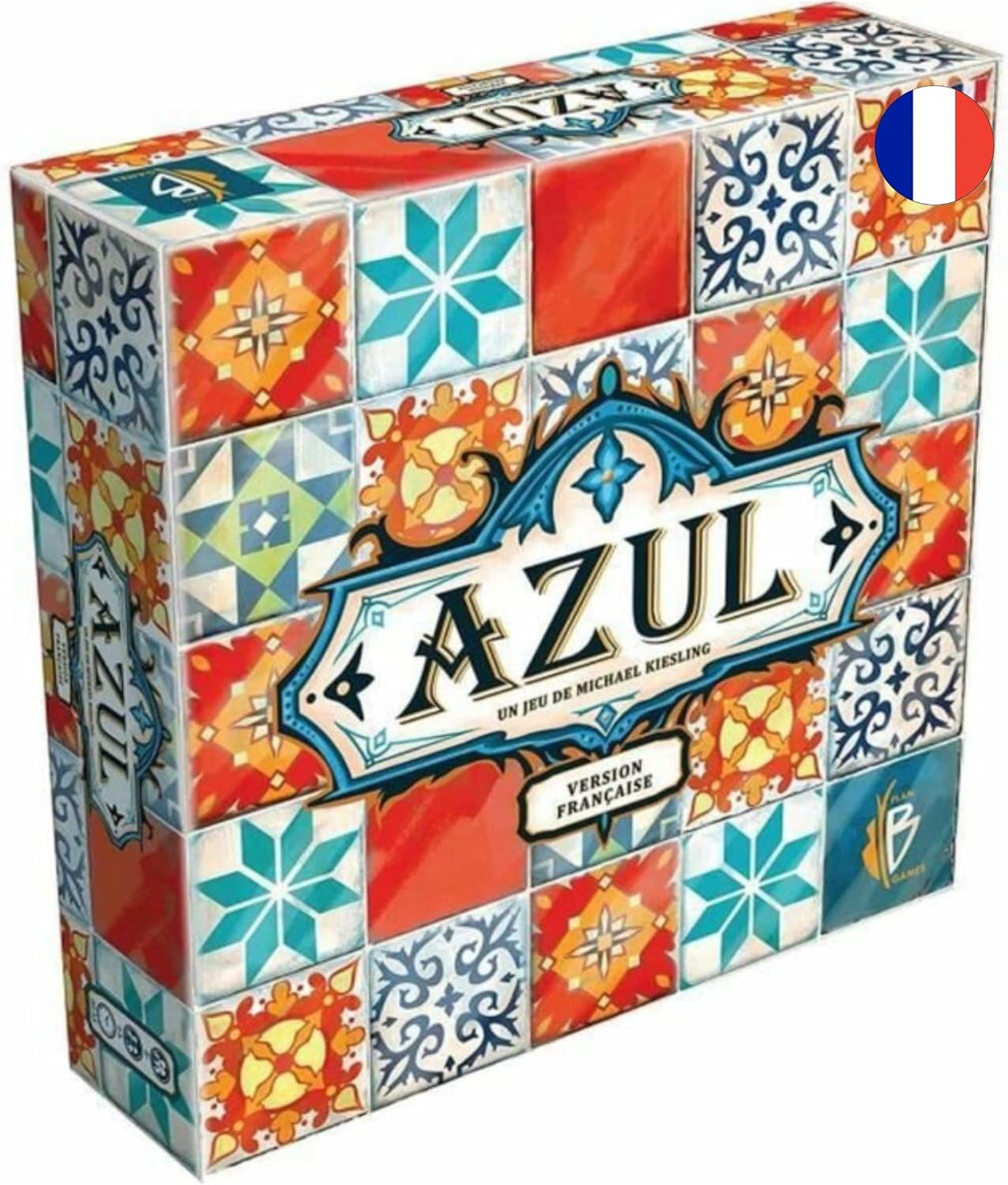 - Azul - Récompensé as D'Or - Jeu De Société Pour Enfants Dès 8 Ans - Version Française - Jeu De Stratégie Pose Detuiles & Mosaiques - 2 À 4 Joueurs - 45Min - Plan B Games