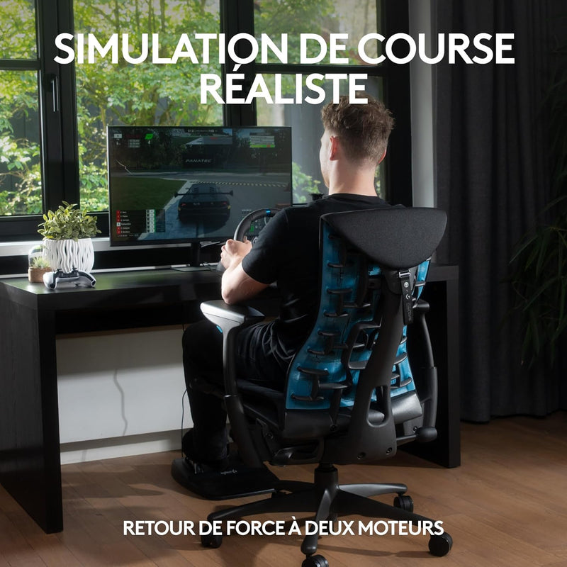 G29 Driving Force Volant De Course Et Pédales, Retour De Force Réaliste, Leviers De Vitesse En Acier Inoxydable, Couverture De Volant Pour PS5, PS4, PC Et Mac - Noir