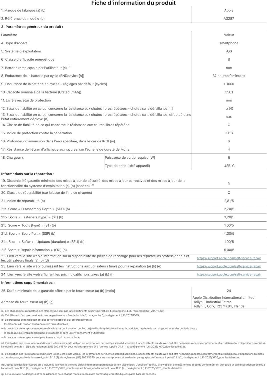 Iphone 16 (128 Go) - Outremer