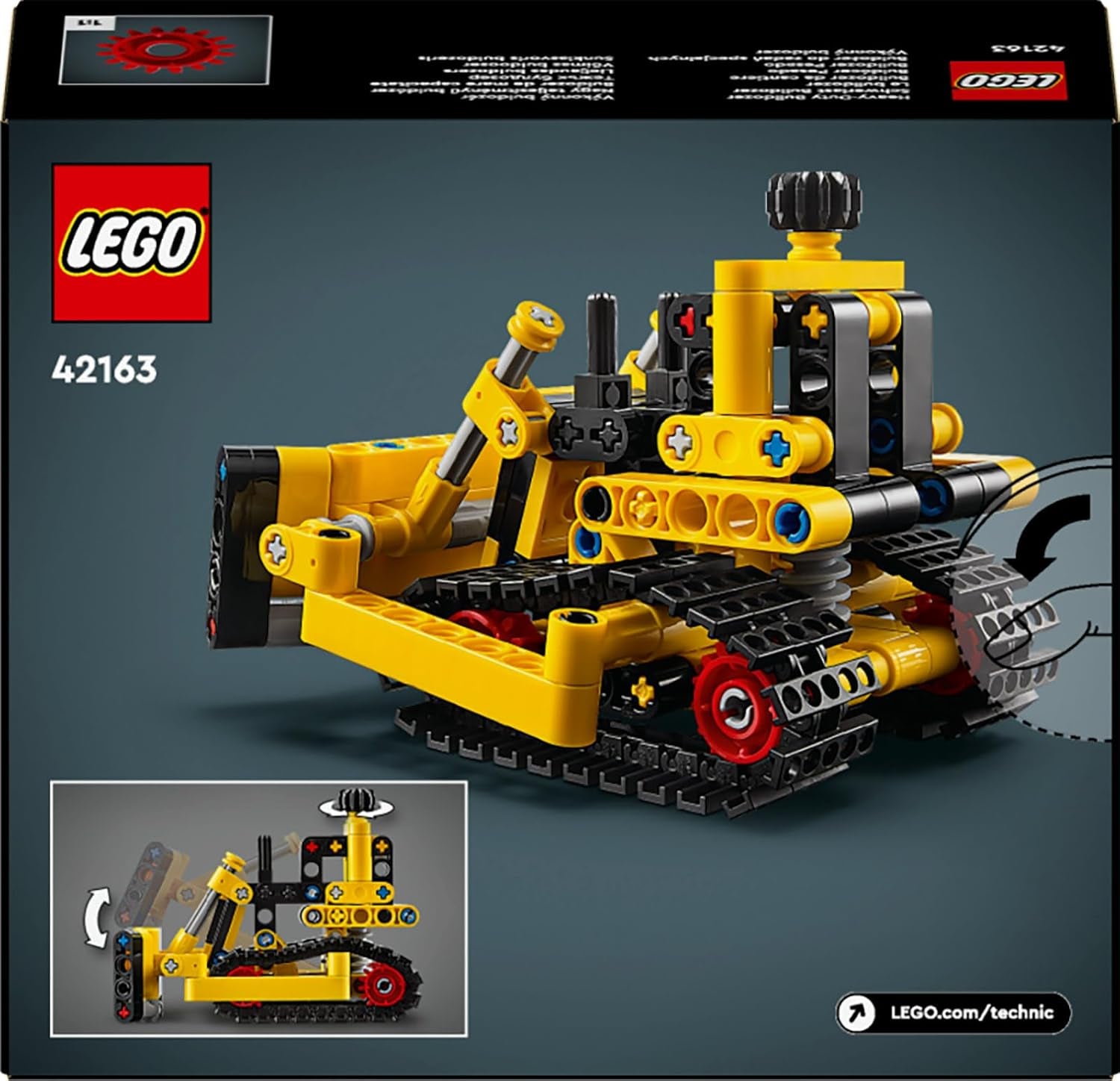 Technic Le Bulldozer, Jouet De Construction Pour Enfants, Véhicule Excavateur, Cadeau Pour Garçons Et Filles Dès 7 Ans, Jeu Imaginatif 42163