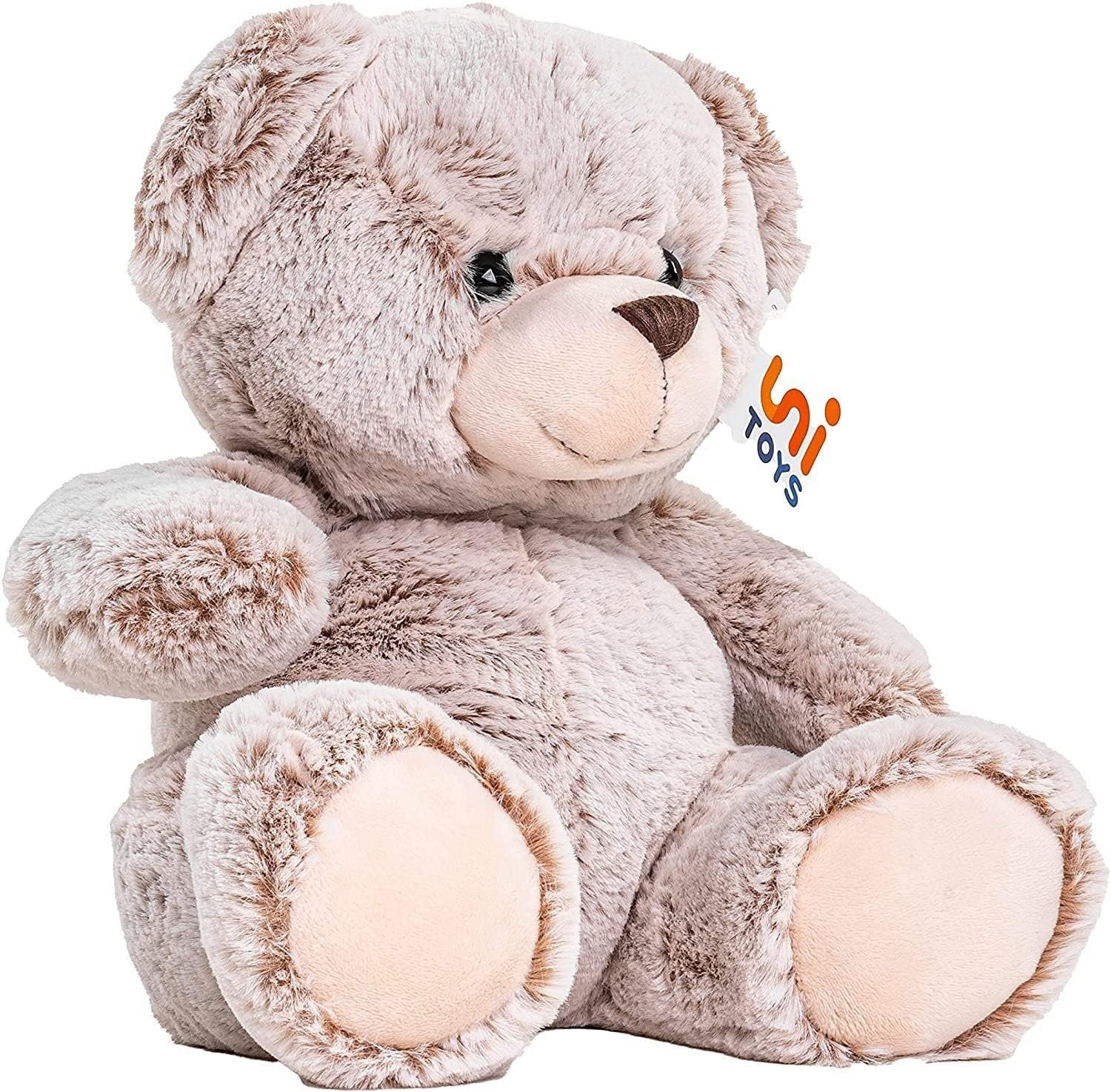 - Teddy Super Doux (Marron Clair) - 24 Cm (Hauteur) - Ours En Peluche, Nounours - Peluche, Doudou