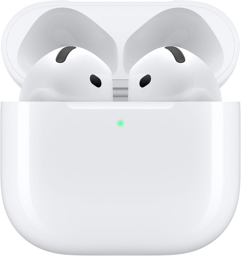 Airpods 4 Écouteurs Sans Fil, Casques Et Écouteurs Bluetooth, Audio Spatial Personnalisé, Résistance À La Transpiration Et L’Eau, Boîtier De Charge USB-C, Puce H2, Jusqu’À 24 Heures D’Autonomie
