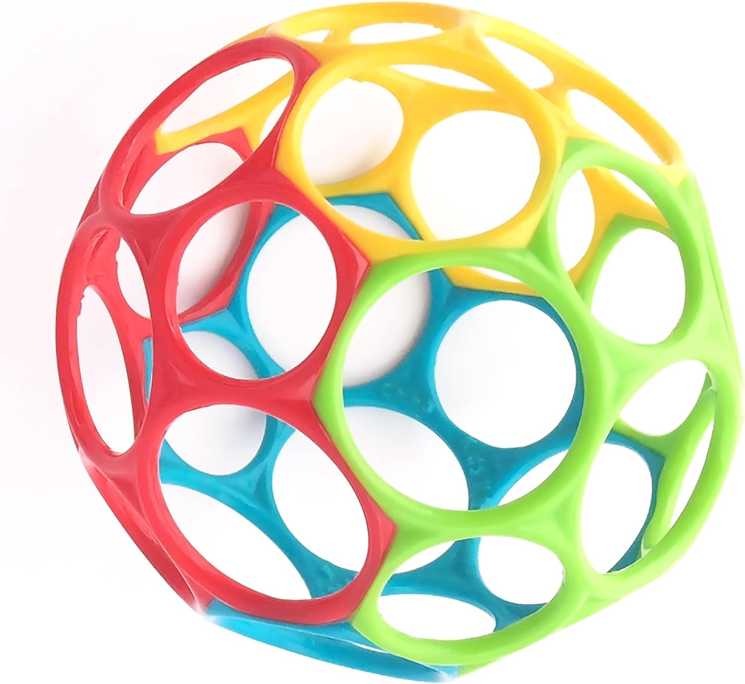 , Oball Classic, Balle Flexible Et Facile À Manipuler, Jouet D'Activité Sensorielle Pour Les Enfants De Tous Âges, Multicolore