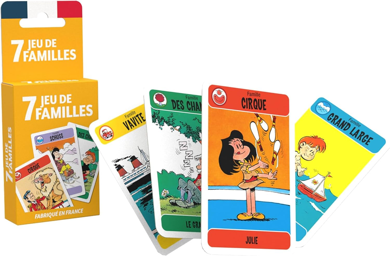 Ducale - Jeu De 7 Familles Classique - Jeu De Cartes Enfants & Famille - a Partir De 3 Ans