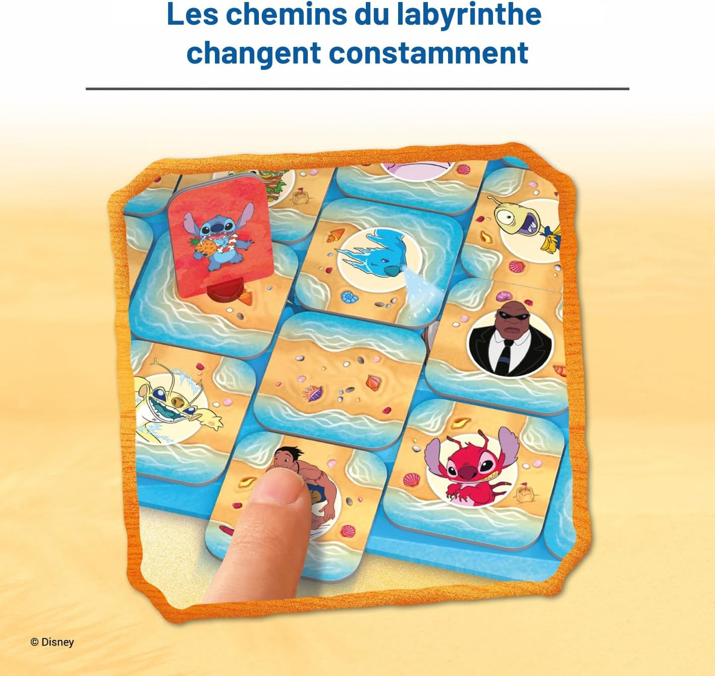 - Labyrinthe Stitch - Jeu De Société Et De Stratégie - Jeu Labyrinthe Disney Lilo & Stitch - Famille - 2-4 Joueurs Dès 7 Ans - Jeu De Plateau - 24684