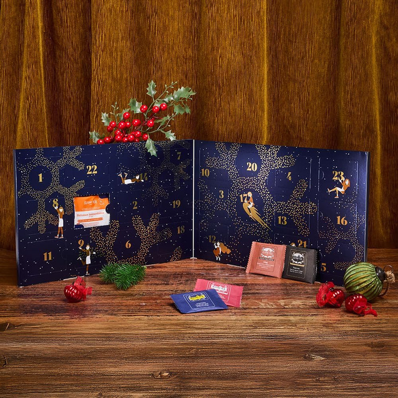 - Calendrier De L'Avent 2025 Bio - 24 Surprises - Thés Noirs, Verts, Blanc, Infusions - Idée Cadeau Femme Et Homme - Cadeau Noël - Secret Santa