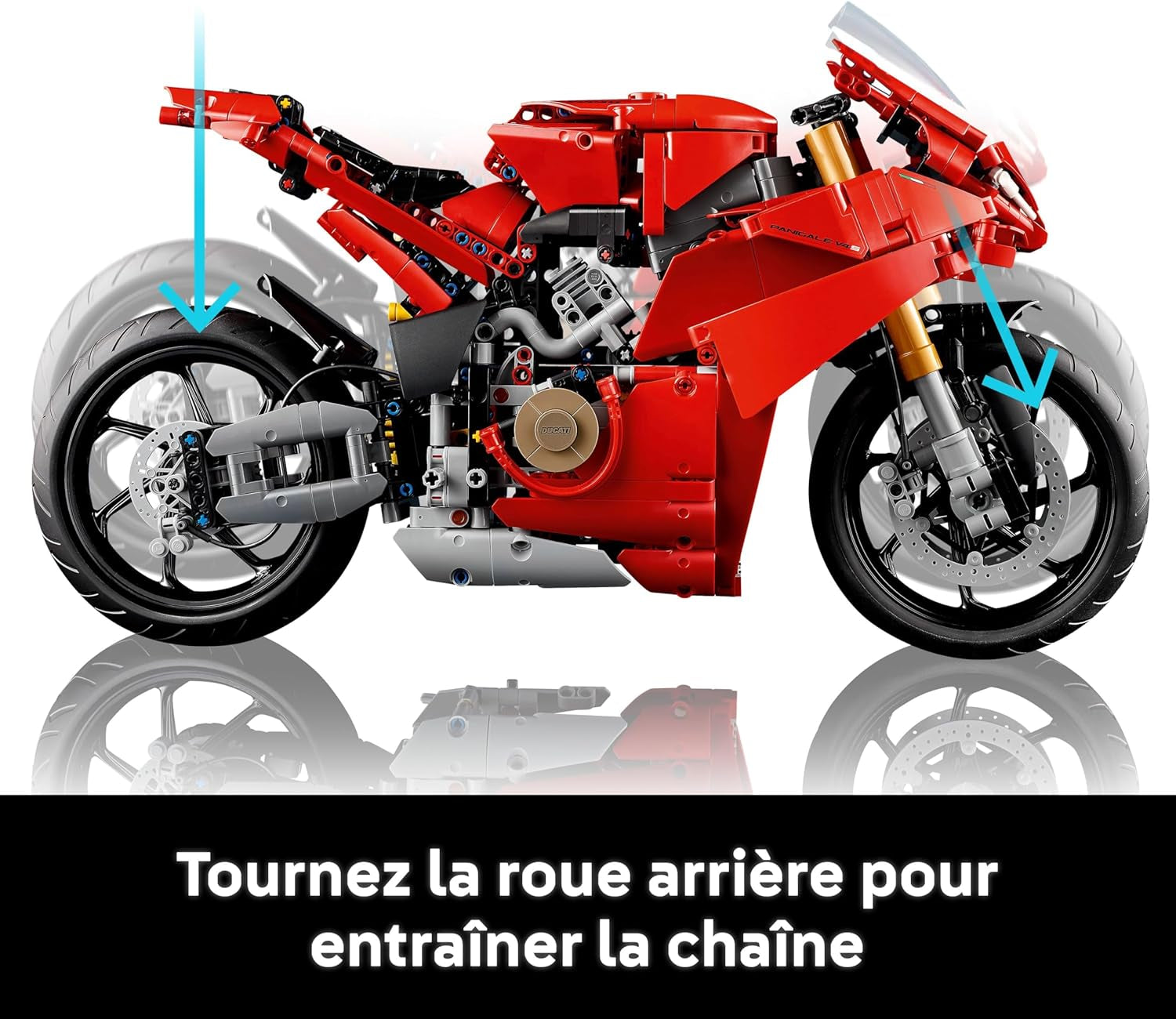 Technic La Moto Ducati Panigale V4 S - Moto À Construire Pour Adulte, Homme Et Femme - Blocs De Construction De Véhicule - Idée De Cadeau Pour Papa 42202