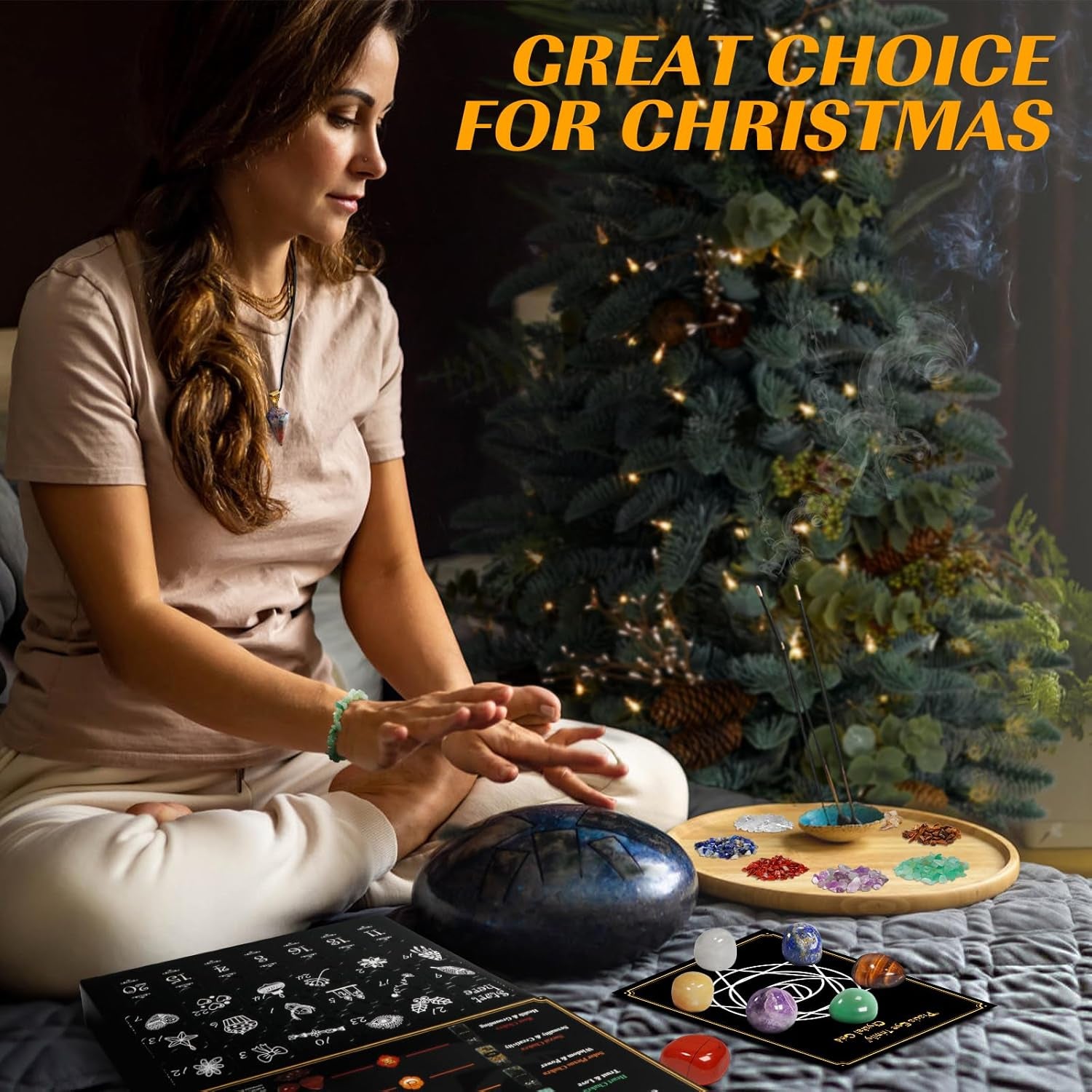 Calendriers De L'Avent 2025 Pierre Précieuse Femme Homme Lithothérapie Calendrier Noël À Rebours Pour Ado Fille Garçons