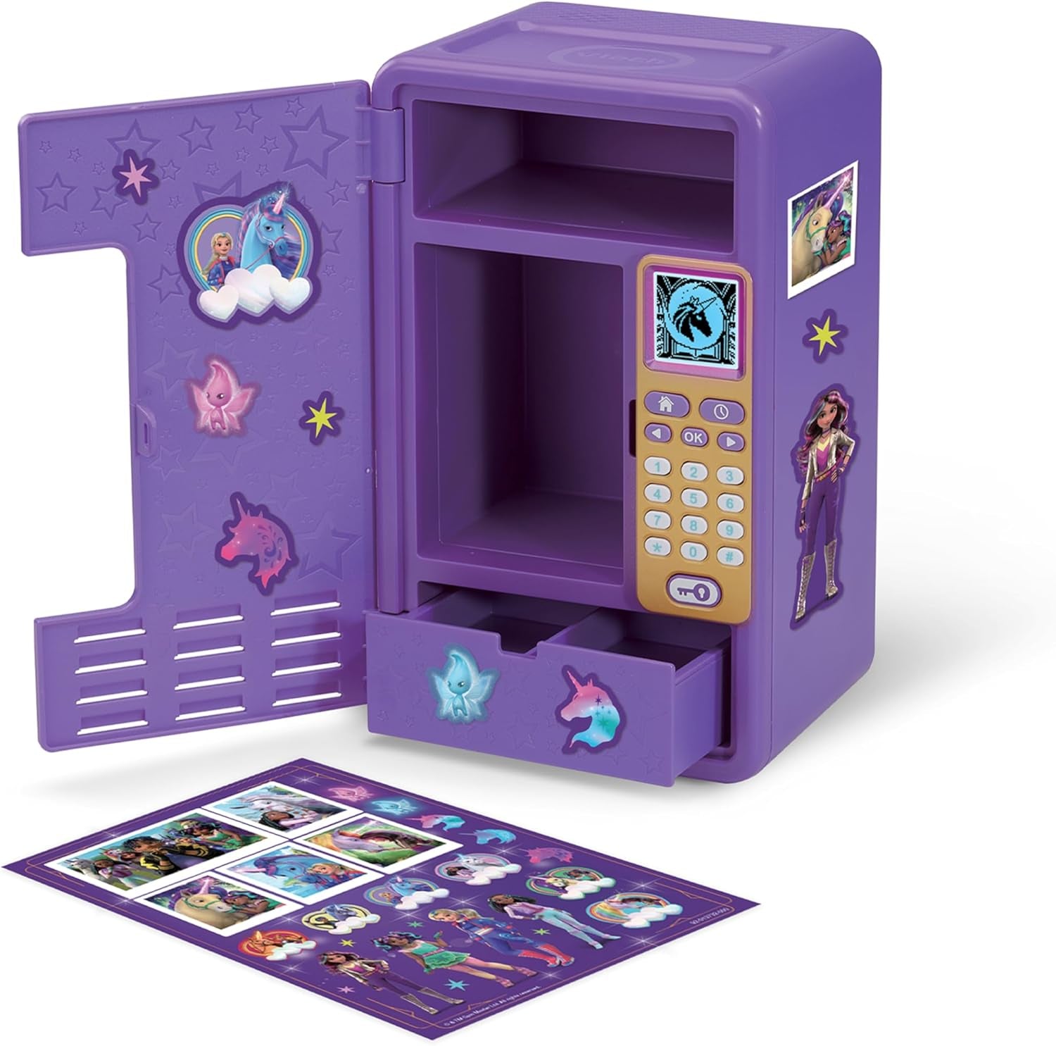 - Kidisecrets Mon Casier Magic Locker L'École Des Licornes - Coffre Secret Avec Code, Jeux, Réveil Et Musique - Boîte Secrète Personnalisable - Cadeau Enfant Dès 5 Ans - Contenu En Français