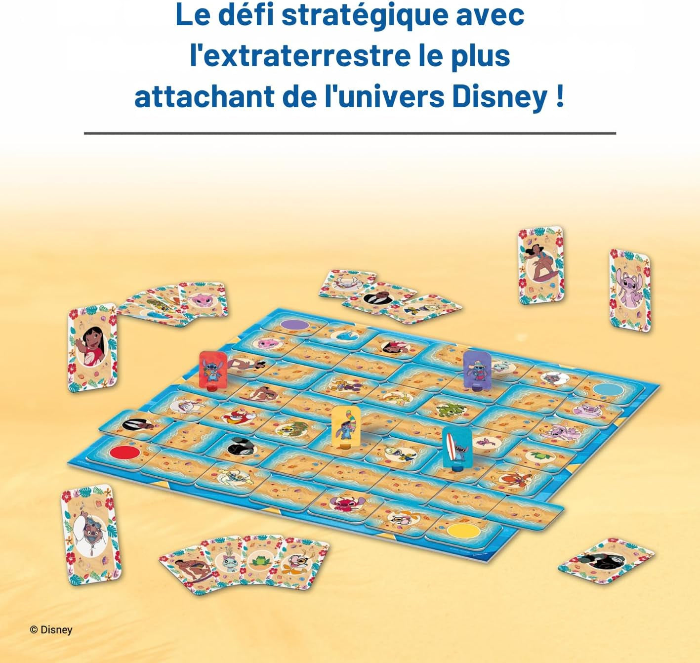 - Labyrinthe Stitch - Jeu De Société Et De Stratégie - Jeu Labyrinthe Disney Lilo & Stitch - Famille - 2-4 Joueurs Dès 7 Ans - Jeu De Plateau - 24684