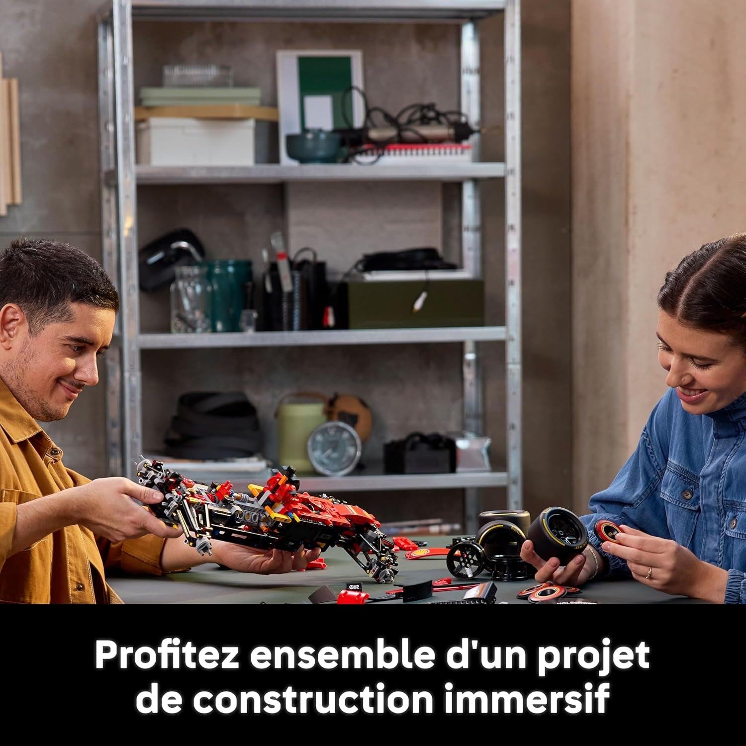 Technic F1 Ferrari SF-24 - Maquette De Voiture De Course Collector À Échelle 1/8 - Inclut Moteur V6, Boîte De Vitesses, DRS & Volant - Activité De Noël - Idée Cadeau Adulte & Adolescent 42207