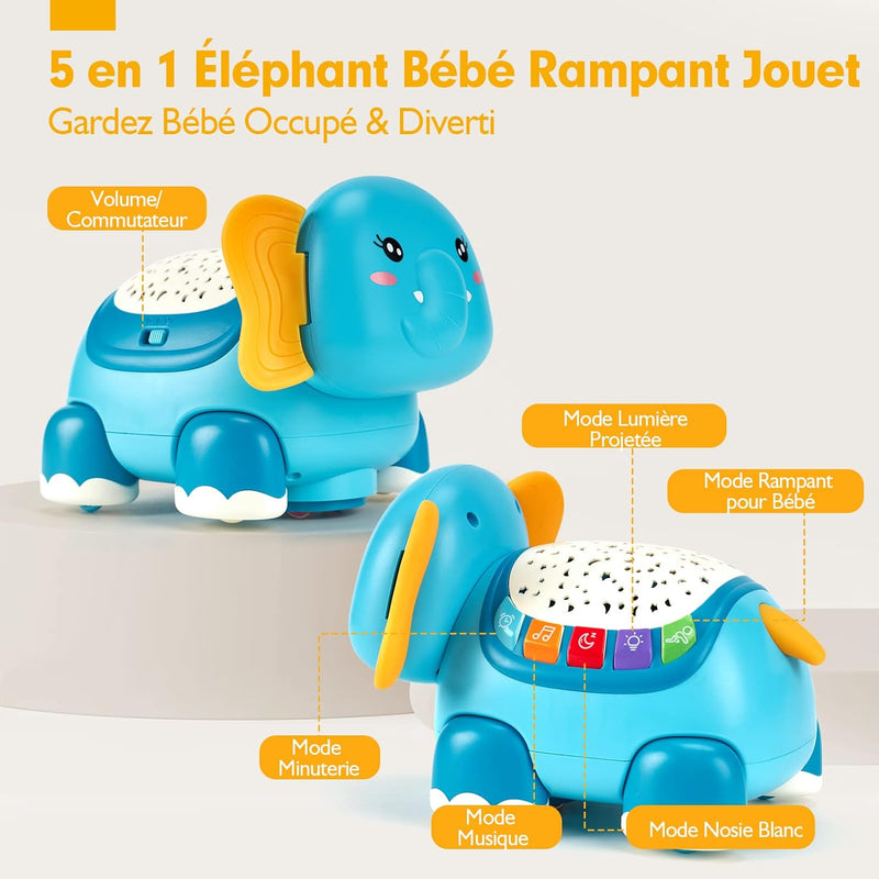 Jouet Pour Bébé 1 an Jouet Montessori D'Activité Et Rampant Pour Enfant 1 Ans Avec Musique Et Sons, Cadeau De Jouets D'Activité Et De Développement Pour Bébé Enfant 1 2 3 Ans Garçon Fille