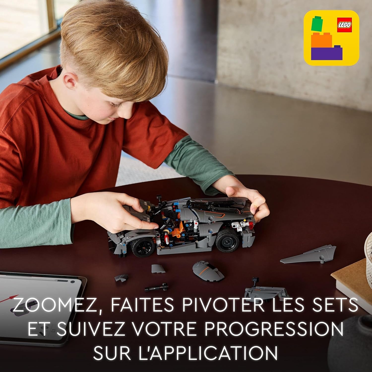 Technic Hypercar Koenigsegg Jesko Absolut Grise - Set De Construction - Véhicule Pour Enfants - Maquette À Construire - Cadeau Pour Les Passionnés De Sport Automobile 42173