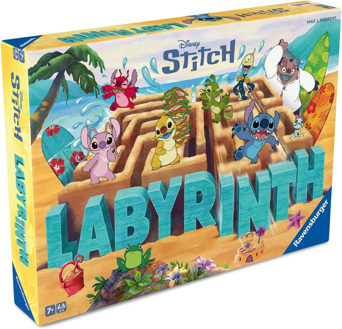 - Labyrinthe Stitch - Jeu De Société Et De Stratégie - Jeu Labyrinthe Disney Lilo & Stitch - Famille - 2-4 Joueurs Dès 7 Ans - Jeu De Plateau - 24684