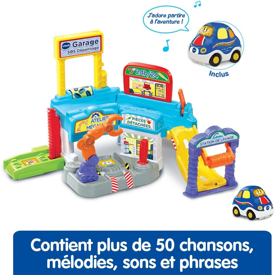 - Tut Tut Bolides, Garage SOS Dépannage Avec Noé Voiture À Réparer, Garage Voitures Enfant, 3 Zones Magiques, Cadeau Garçon Et Fille De 1 an À 5 Ans - Contenu En Français