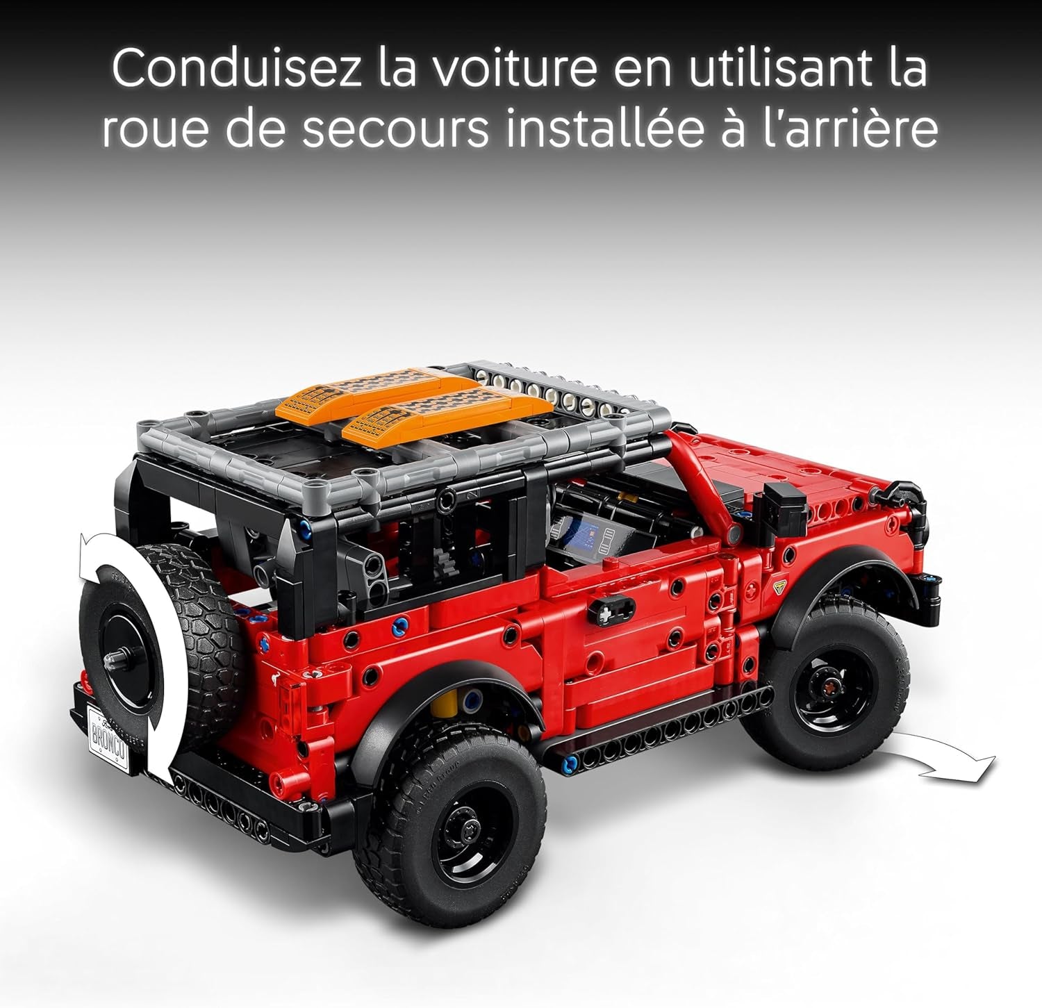 Technic SUV Ford Bronco - Jeu De Construction De Voiture 4X4 - Maquette Avec Portes Ouvrantes, Moteur V6, Suspension & Direction - Cadeau Collector Pour Garçon Dès 9 Ans 42213