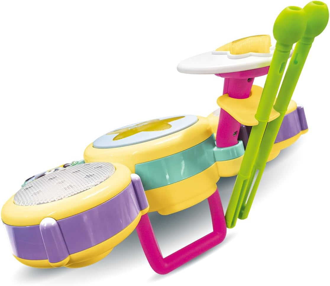 - Bluey La Batterie Interactive - Batterie Instrument De Musique Enfant Avec Pads Lumineux Et Baguettes - Jouet Musical Bluey Et Bingo - Cadeau Enfant De 3 Ans À 7 Ans - Contenu En Français