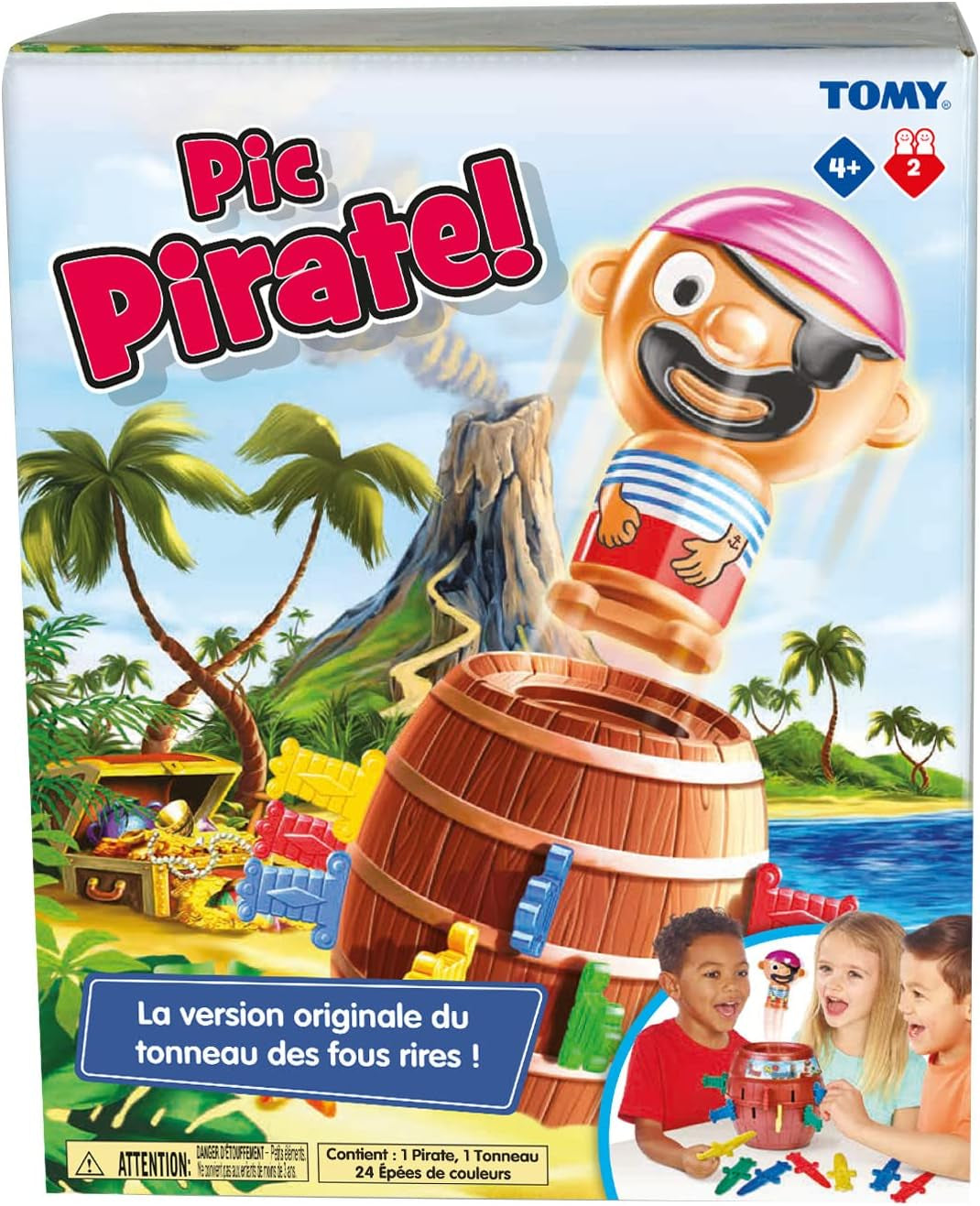 Officiel - Pic Pirate Jeux De Société Pour Enfants, Jouet Pour Noël,Jouet Enfant 4 Ans, Jeu Rigolo Pour Groupes, Cadeau Anniversaire Idéal, Jeux 4 Ans+