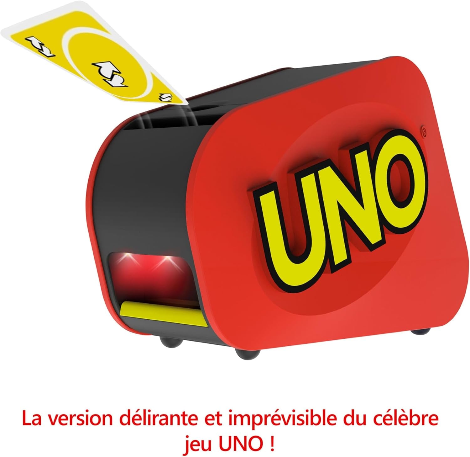 Jeu De Cartes UNO Extreme Avec Distributeur Aléatoire Émettant Des Lumières Et Des Sons, 112 Cartes. Jeu Pour Enfants, Adolescents Et Adultes. Cadeau Pour Joueurs De 7 Ans Et Plus, GXY75