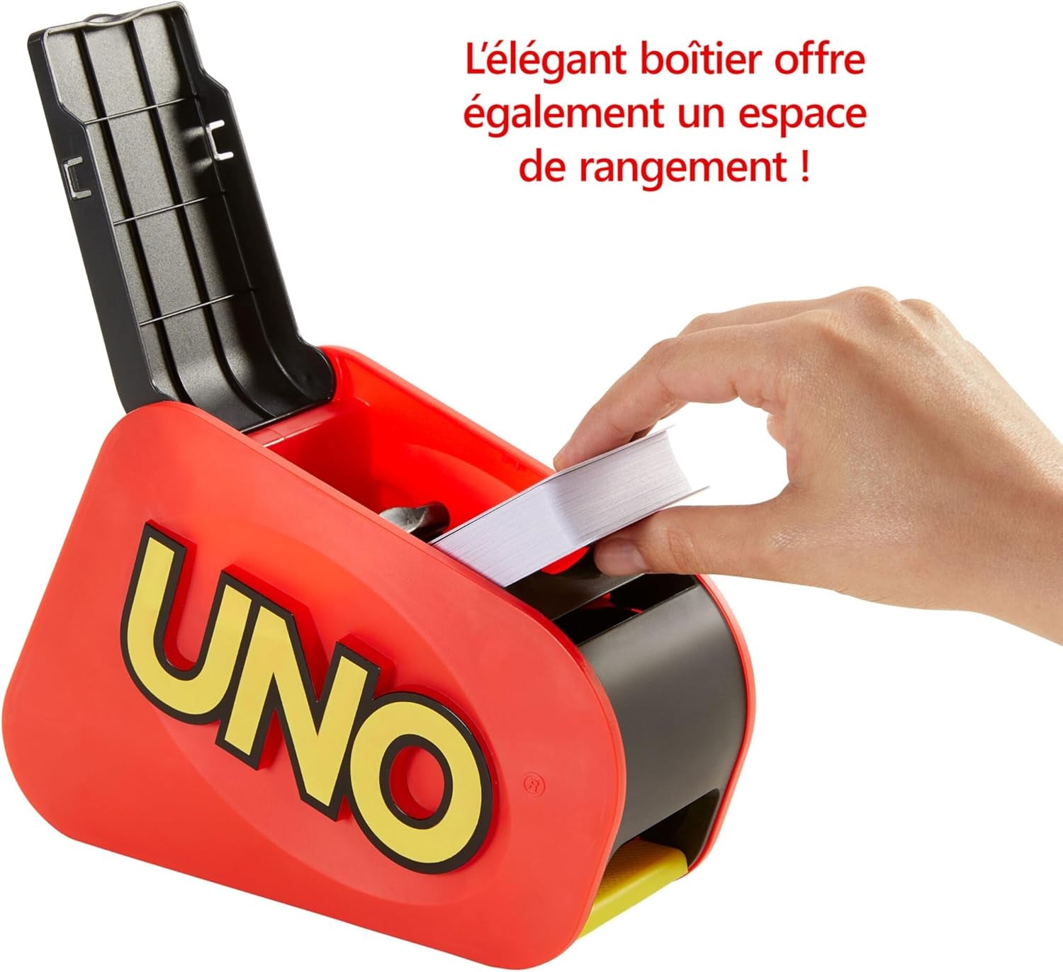 Jeu De Cartes UNO Extreme Avec Distributeur Aléatoire Émettant Des Lumières Et Des Sons, 112 Cartes. Jeu Pour Enfants, Adolescents Et Adultes. Cadeau Pour Joueurs De 7 Ans Et Plus, GXY75